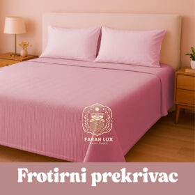 Frotirni pamučni prekrivač za jednu osobu i francuski lezaj