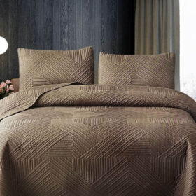 Prekrivac za spavacu sobu +2 jastucnice Braon