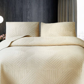 Prekrivac za spavacu sobu +2 jastucnice Bež