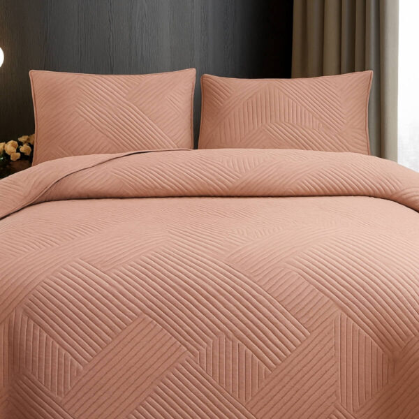Prekrivac za spavacu sobu +2 jastucnice Puder Roze