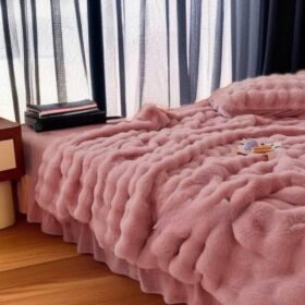 Pufnasto ćebe od egipatskog pamuka 150x200 Roze