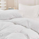 Posteljina od lana za francuski ležaj sa žakardnim radom 011 - Slika 2