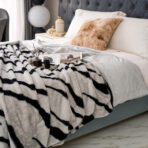 Luksuzni Prekrivač od Zečijeg Krzna za Francuski Ležaj – 200x230 Maltese Tigar - Slika 2