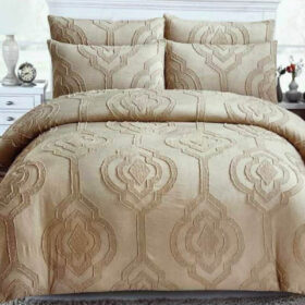 Posteljina od lana za francuski ležaj sa žakardnim radom 005