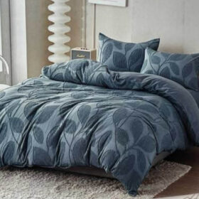 Posteljina od lana za francuski ležaj sa žakardnim radom 003