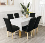 Rastegljive navlake za stolice – Set 6/1 Crne