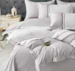 Posteljina sa vezenim radom set 6 delova Mako saten 007 - Slika 3