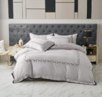 Posteljina sa vezenim radom set 6 delova Mako saten 006