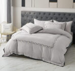 Posteljina sa vezenim radom set 6 delova Mako saten 006 - Slika 2