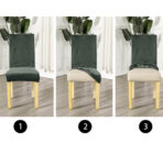 Rastegljive navlake za stolice – Set 6/1 Zelena - Slika 3