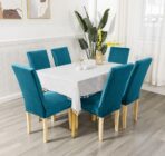 Rastegljive navlake za stolice – Set 6/1 Tirkiz