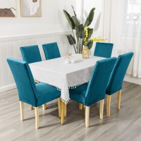 Rastegljive navlake za stolice – Set 6/1 Tirkiz