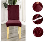Rastegljive navlake za stolice – Set 6/1 Bordo - Slika 2
