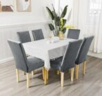 Rastegljive navlake za stolice – Set 6/1 Sive