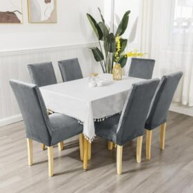 Rastegljive navlake za stolice – Set 6/1 Sive