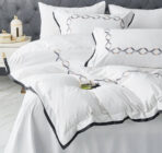 Posteljina sa vezenim radom set 6 delova Mako saten 003 - Slika 4