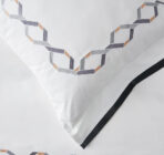 Posteljina sa vezenim radom set 6 delova Mako saten 003 - Slika 5