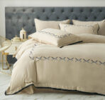 Posteljina sa vezenim radom set 6 delova Mako saten 001 - Slika 2