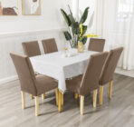 Rastegljive navlake za stolice – Set 6/1 Braon