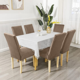 Rastegljive navlake za stolice – Set 6/1 Braon