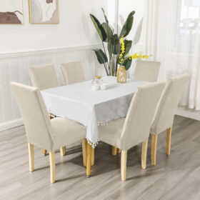 Rastegljive navlake za stolice – Set 6/1 Bež