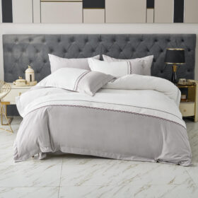 Posteljina sa vezenim radom set 6 delova Mako saten 007