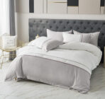 Posteljina sa vezenim radom set 6 delova Mako saten 007 - Slika 2