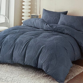 Posteljina od lana za francuski ležaj sa žakardnim radom 017