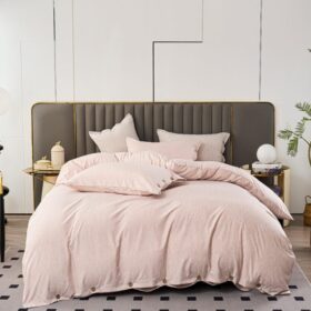 Premium posteljina sa dekorativnim dugmićima za francuski ležaj 002