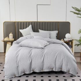 Premium posteljina sa dekorativnim dugmićima za francuski ležaj 003