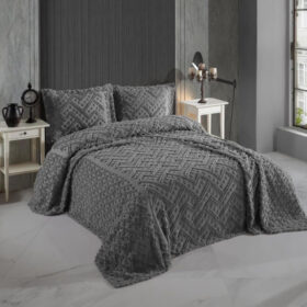 Luksuzni žakard prekrivač za bračni krevet+ 2 Jastučnice Aria