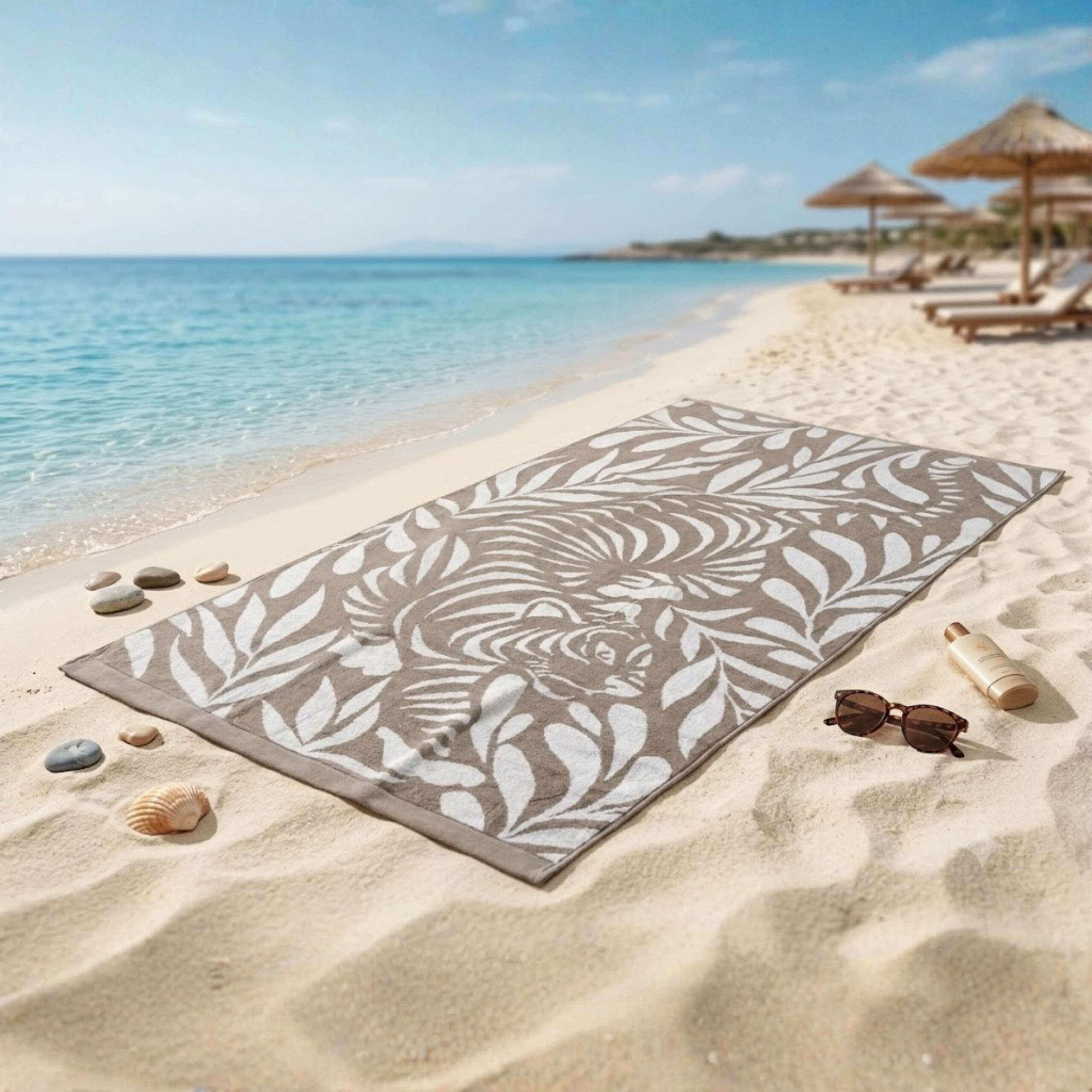Plazni peskiri (1) Luksuzni peškiri za plažu od bambusa 005 - Slika 1