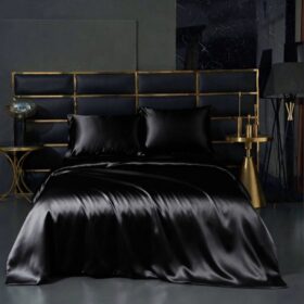 Saten premium collection jednobojne Crna